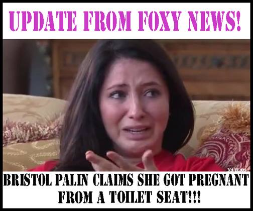 Bristol Palin gets pregnant from a toilet seat?